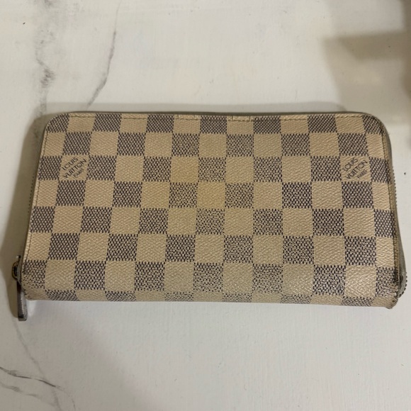 Louis Vuitton Handbags - Louis Vuitton Damier Azure Travel Organizer Long Checkered Wallet Preloved